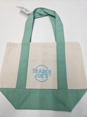 Trader JOE's Mini Tote NWT mint Green